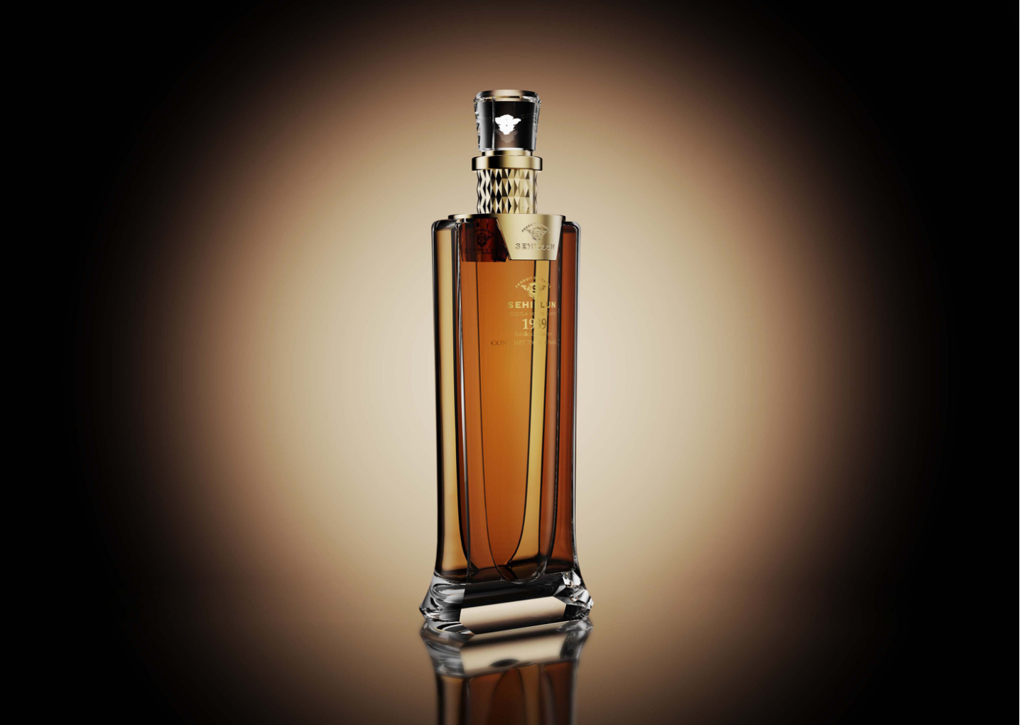 product oem custom logo high quality tequila spirits bottle light bottle comes with custom box811-3