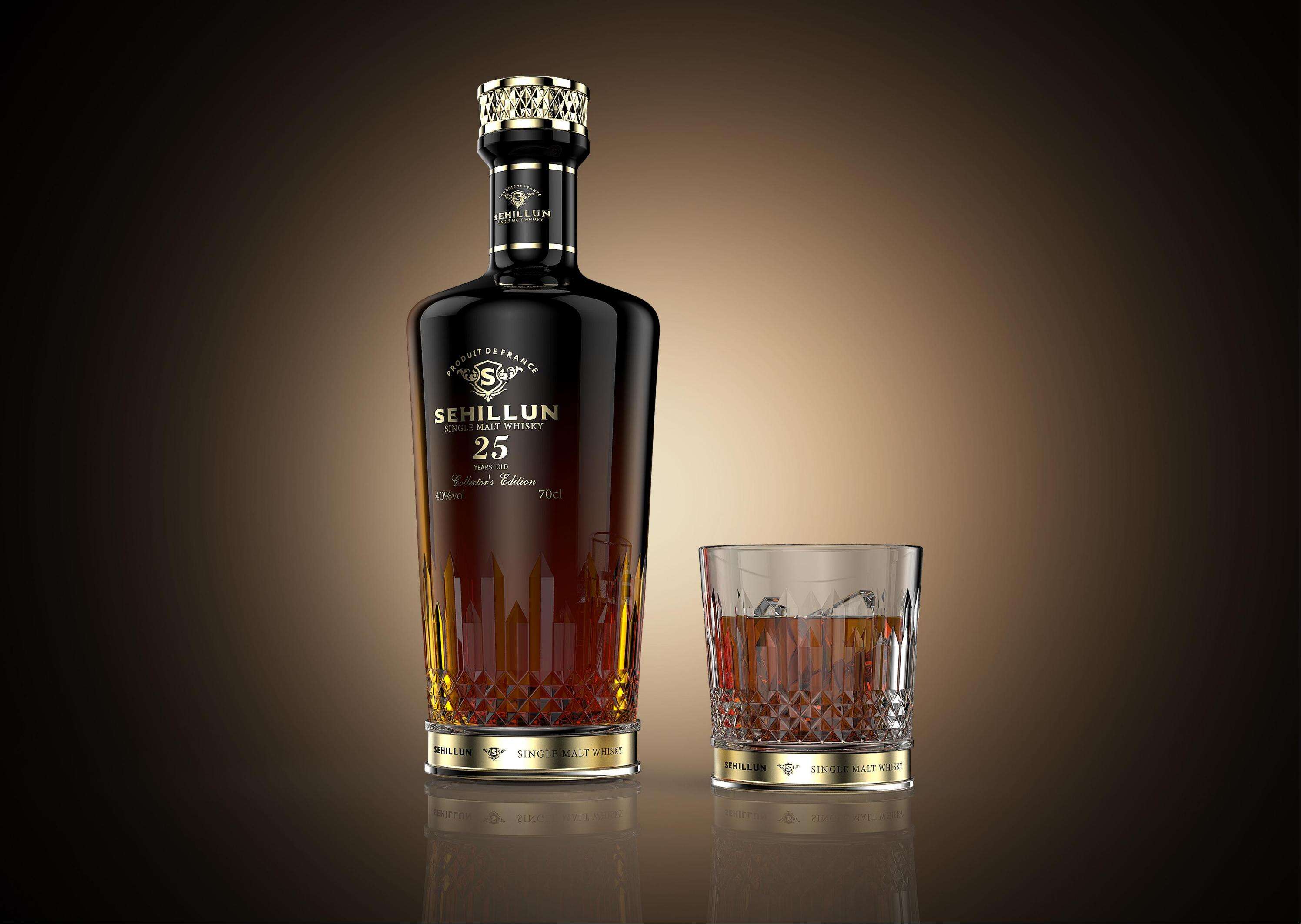 product wholesales customized logo whisy brandy glass bottle wholesale black glass with cork  cap-6