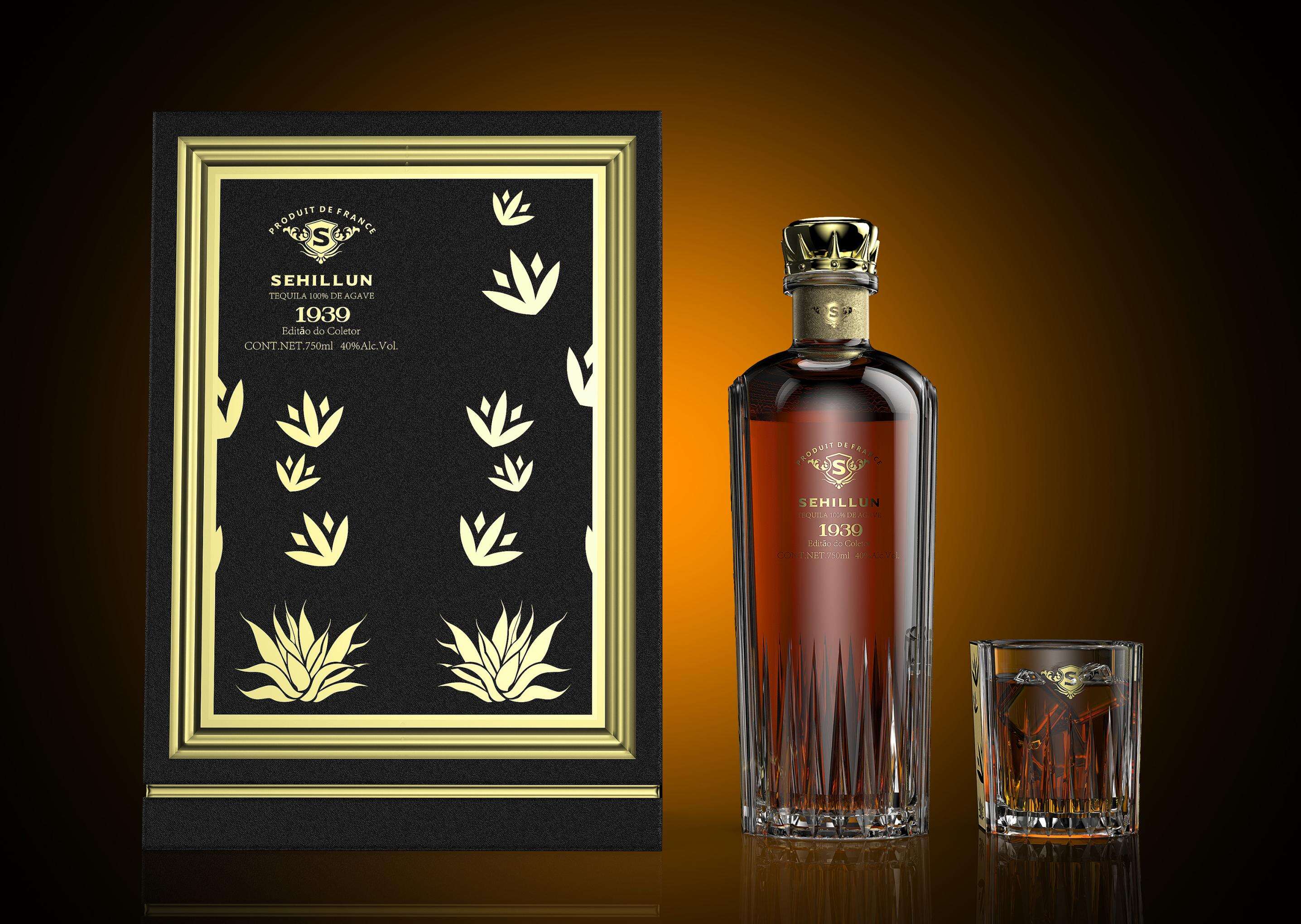 product wholesale 700ml 750ml collectors edition glass tequila bottles customizable logos cork sealing decal surface handling carton-7