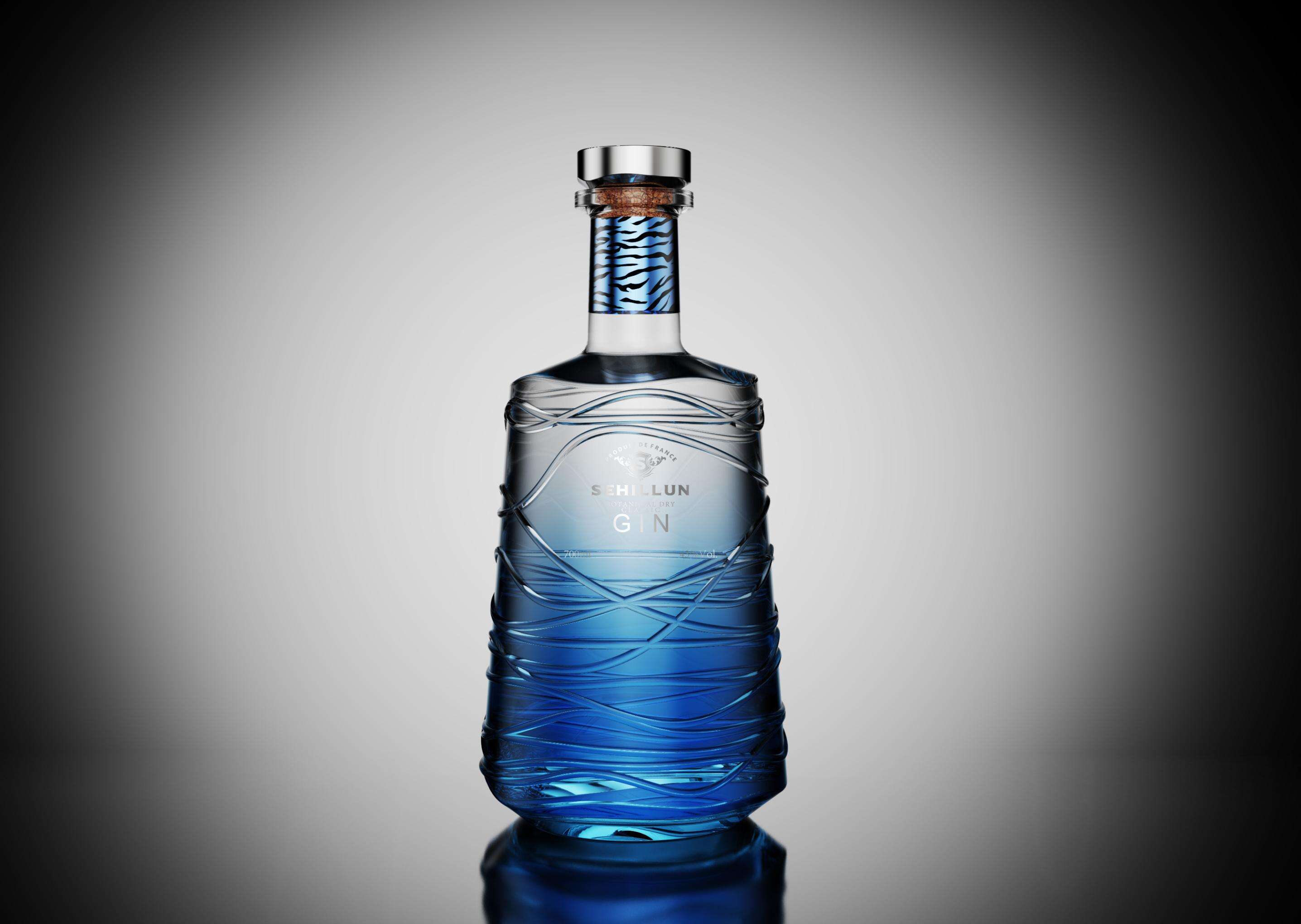 product 750ml glass liquor bottles oem custom logo high quality gin spirits bottle comes with custom box-2