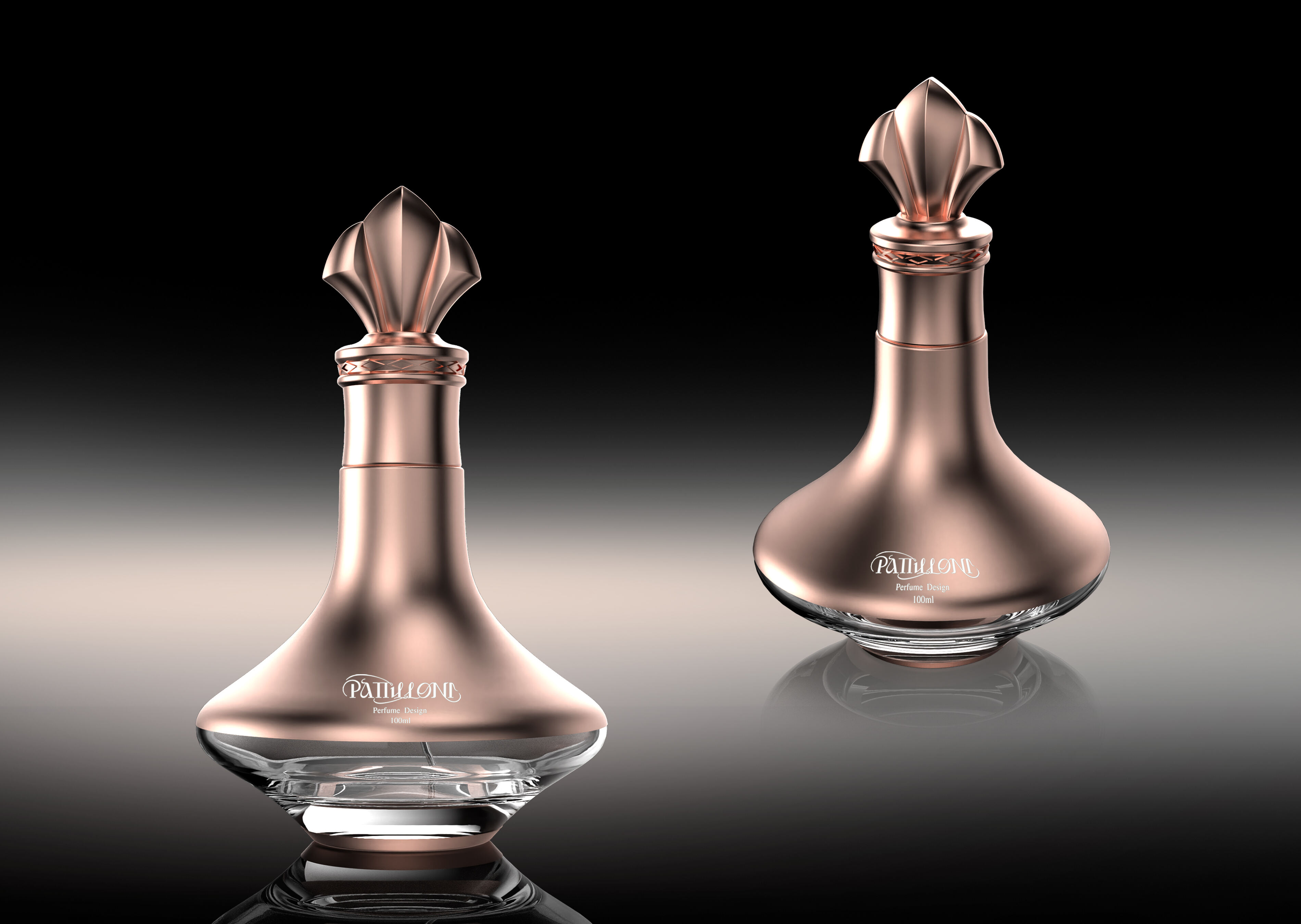 Glass bottle manufacture 75ml  luxury crystal perfume bottles details