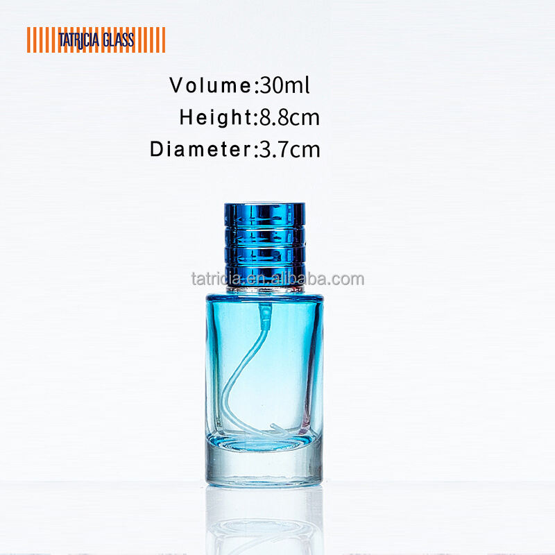 50ml b2b recyclable custom designer unique cute colored empty glass perfume bottles in gold red black and pink545-6