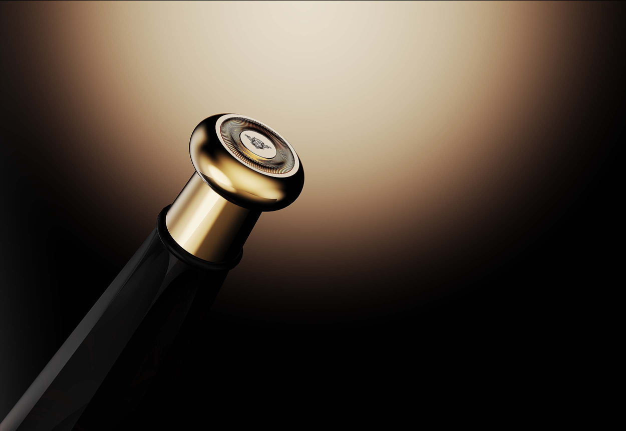 product high quality custom shape empty 700ml 750ml glass bottle for bottle each piece intricately carved-4