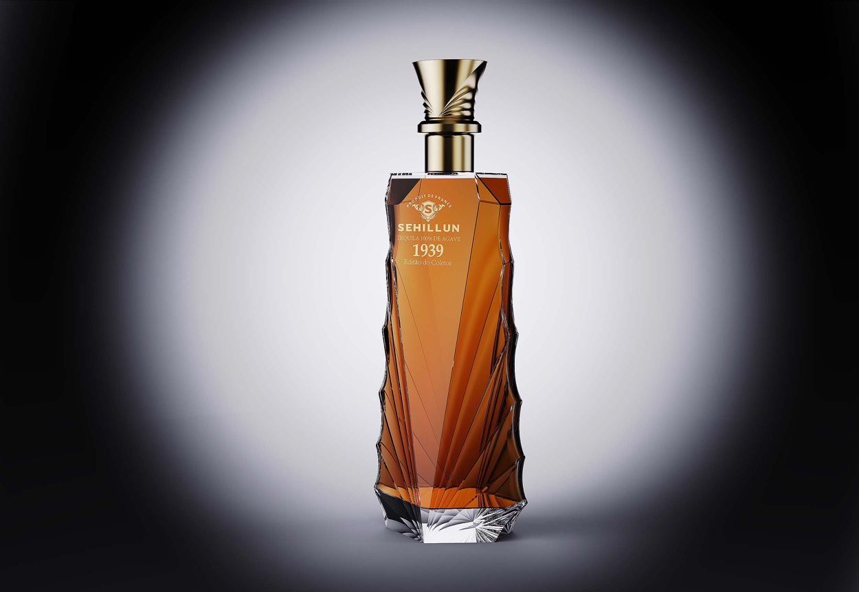 750ml glass tequila bottle with customized logo cork sealing carton packing for collectors-4