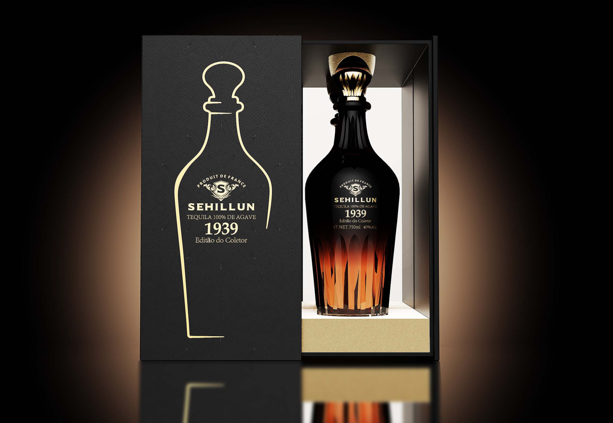 product wholesale clear liquor bottle 500ml 750ml  reflects your brand through color and logo customization and box-6