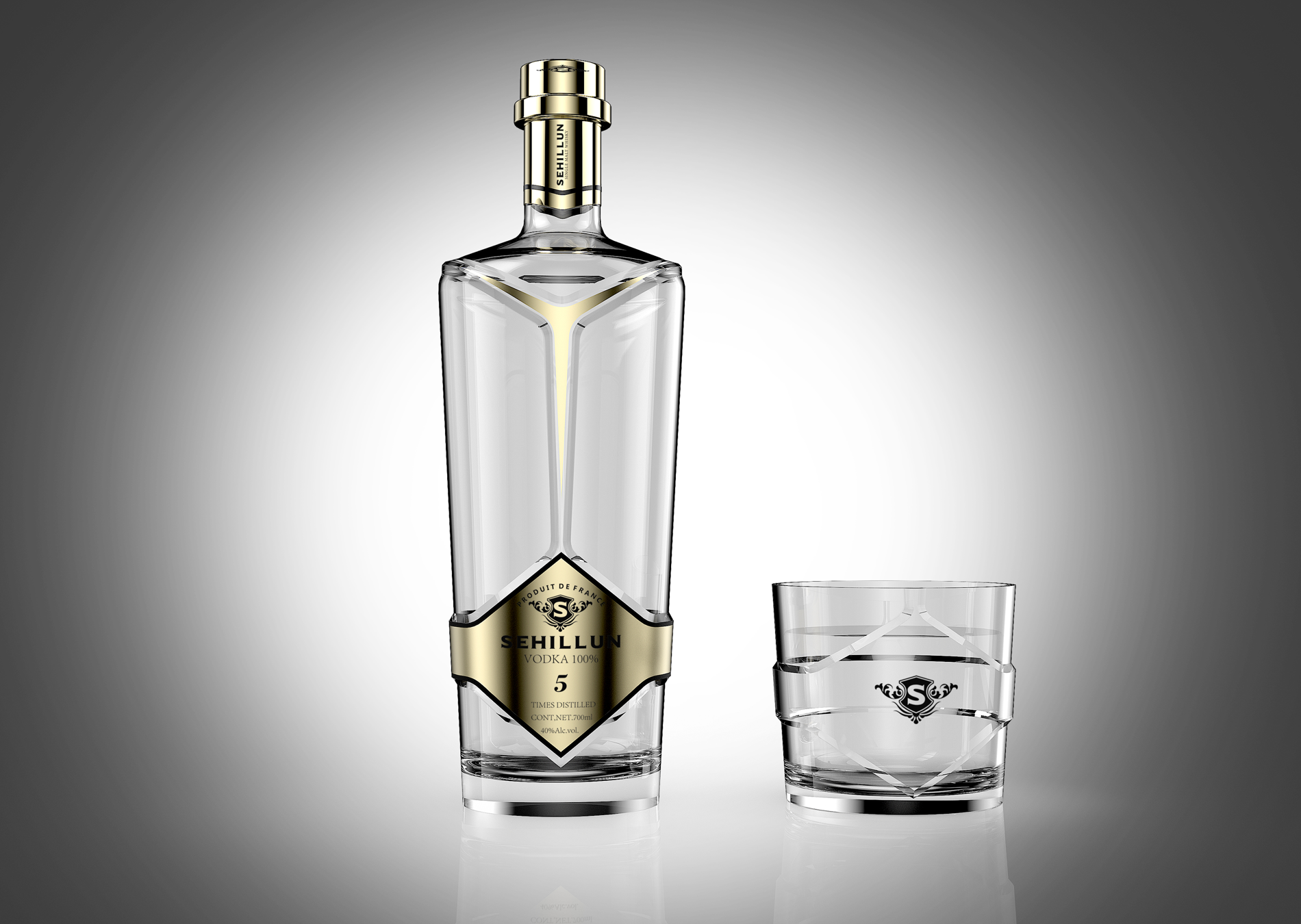 product spirit glass  bottle vodka  whisky tequila  rum brandy  750 ml 700ml vodka glass bottle for liquor-4