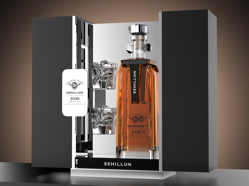 product oem custom logo high quality tequila spirits bottle light bottle comes with custom box121-3