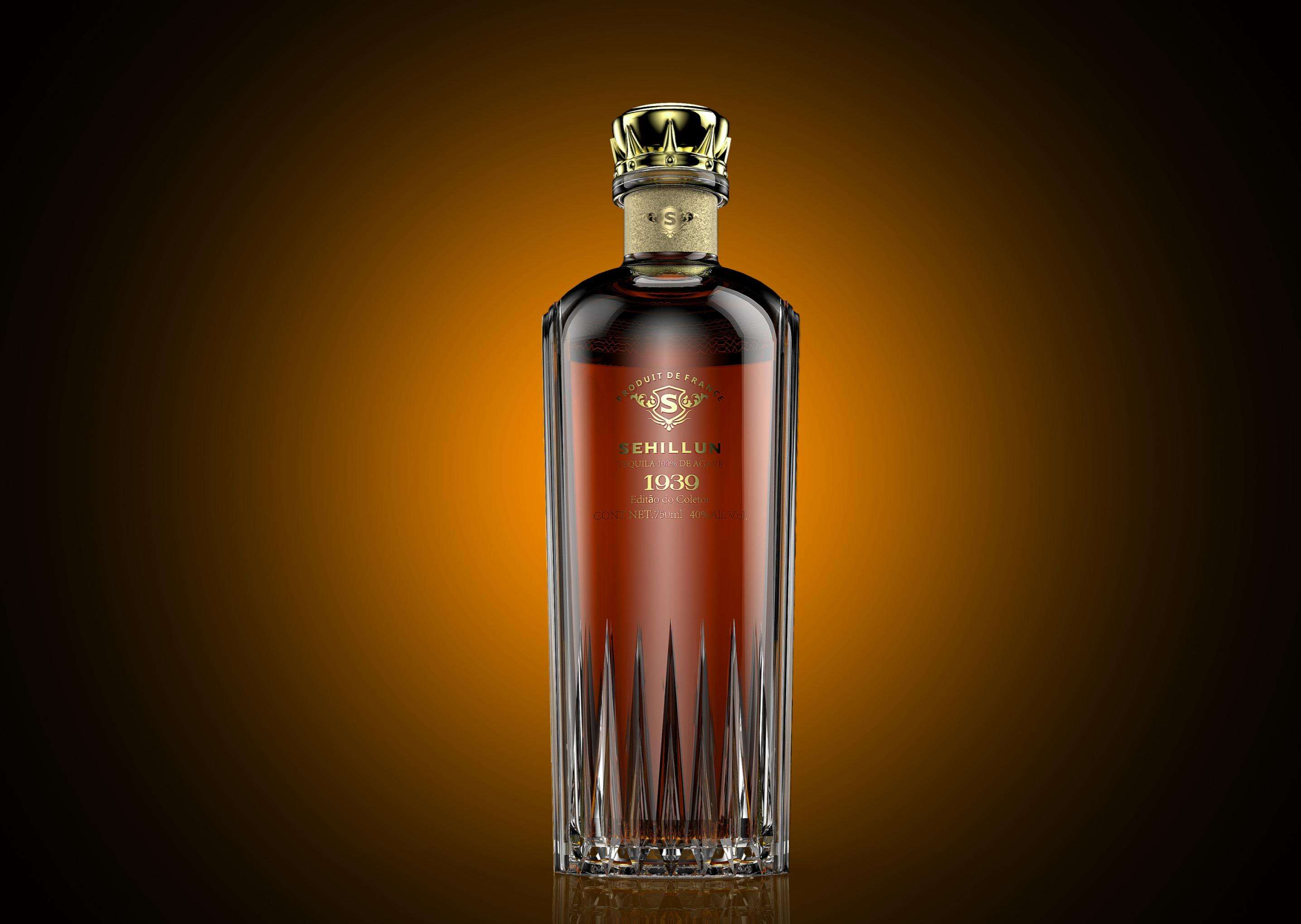 product wholesale 700ml 750ml collectors edition glass tequila bottles customizable logos cork sealing decal surface handling carton-3