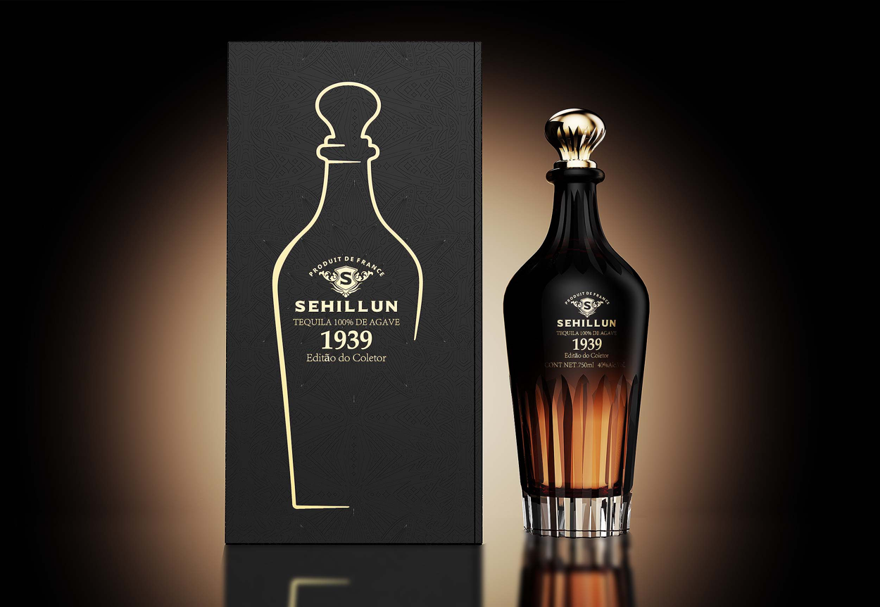 product wholesale clear liquor bottle 500ml 750ml  reflects your brand through color and logo customization and box-5