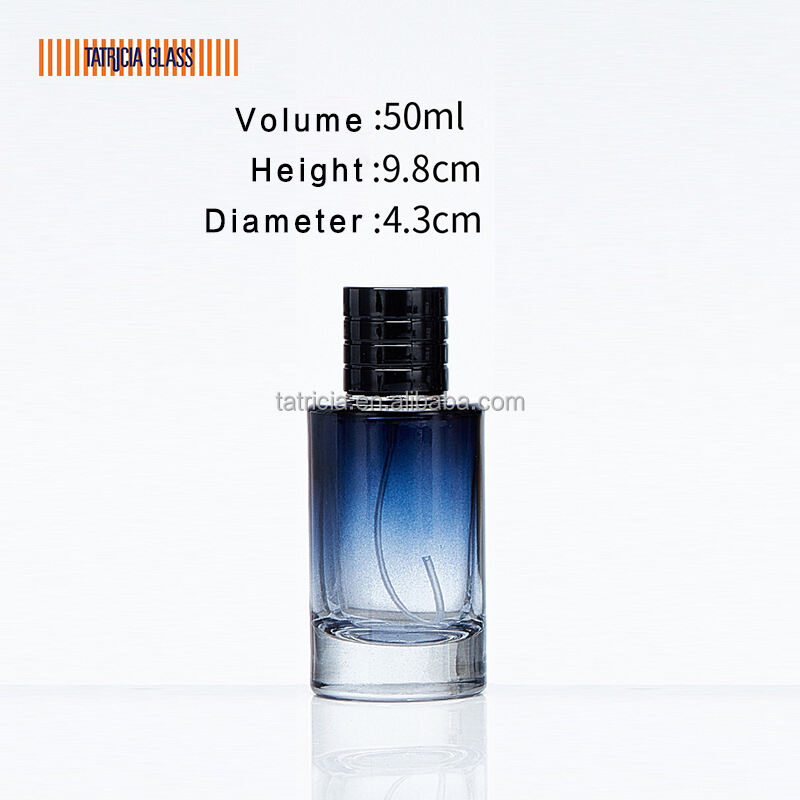 50ml b2b recyclable custom designer unique cute colored empty glass perfume bottles in gold red black and pink545-8