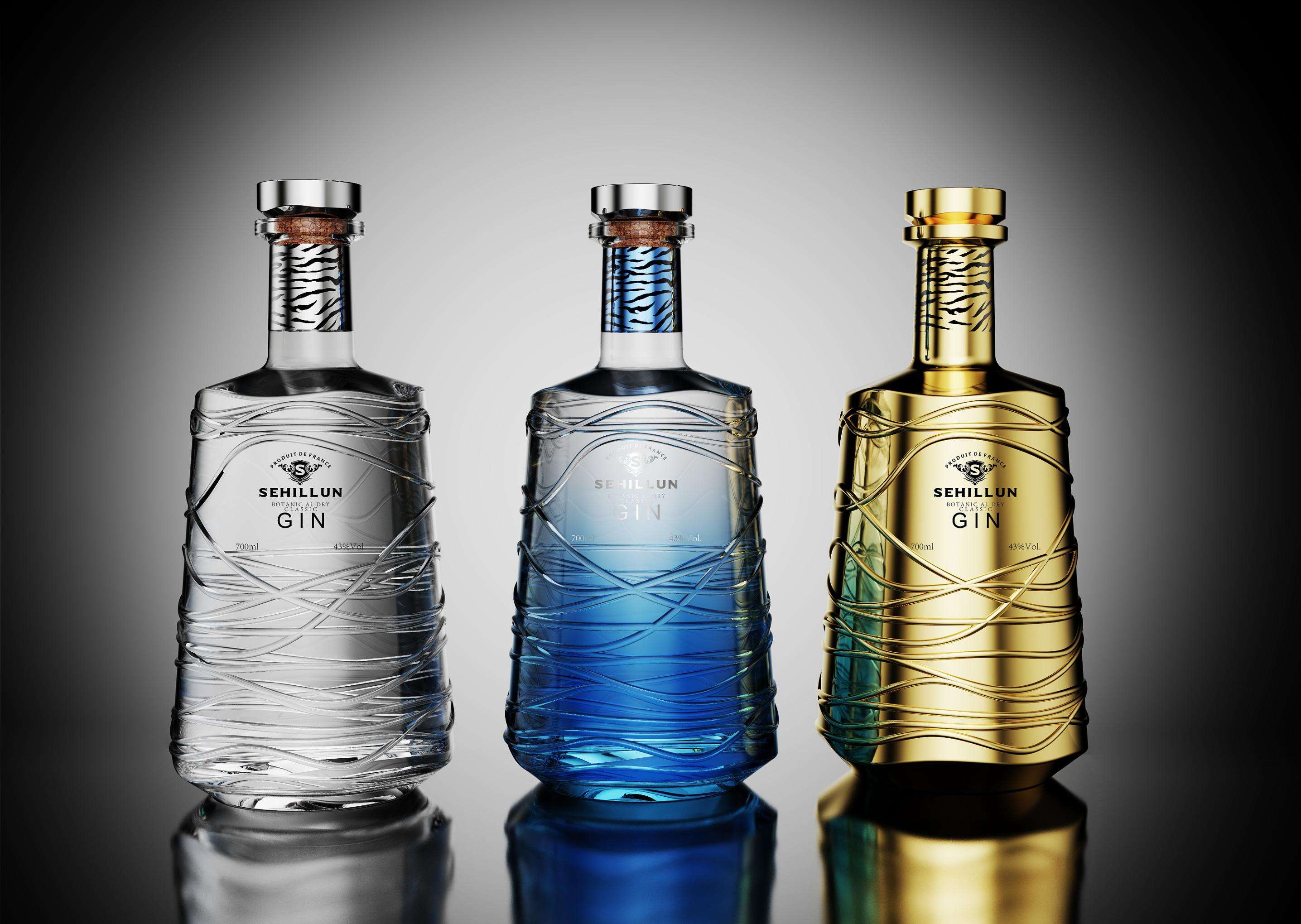 product 750ml glass liquor bottles oem custom logo high quality gin spirits bottle comes with custom box-5