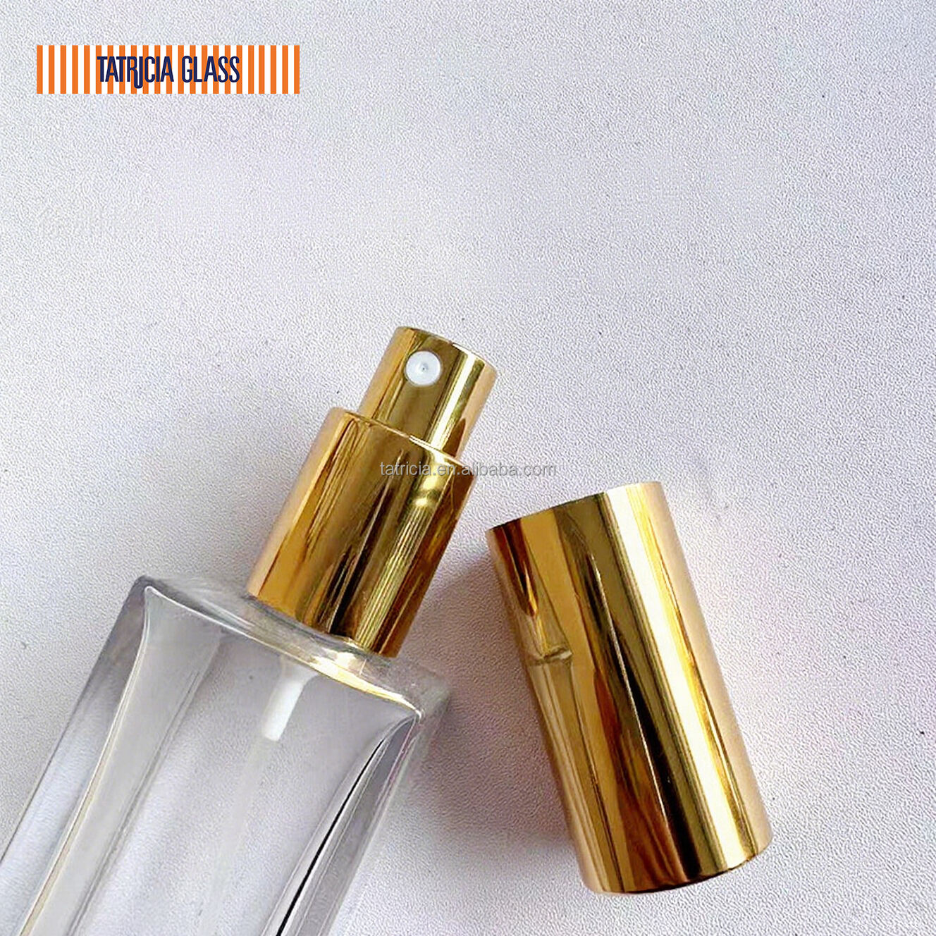 product oem custom miniature glass perfume bottles luxury square empty  refillable with screen printing b2b wholesale supplier283-4