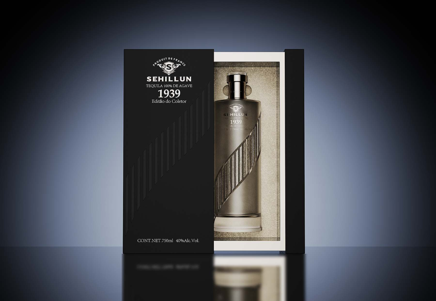 product wholesale clear liquor bottle 500ml 750ml flat tequila bottle glass with screw cap  for tequila and customization box-6