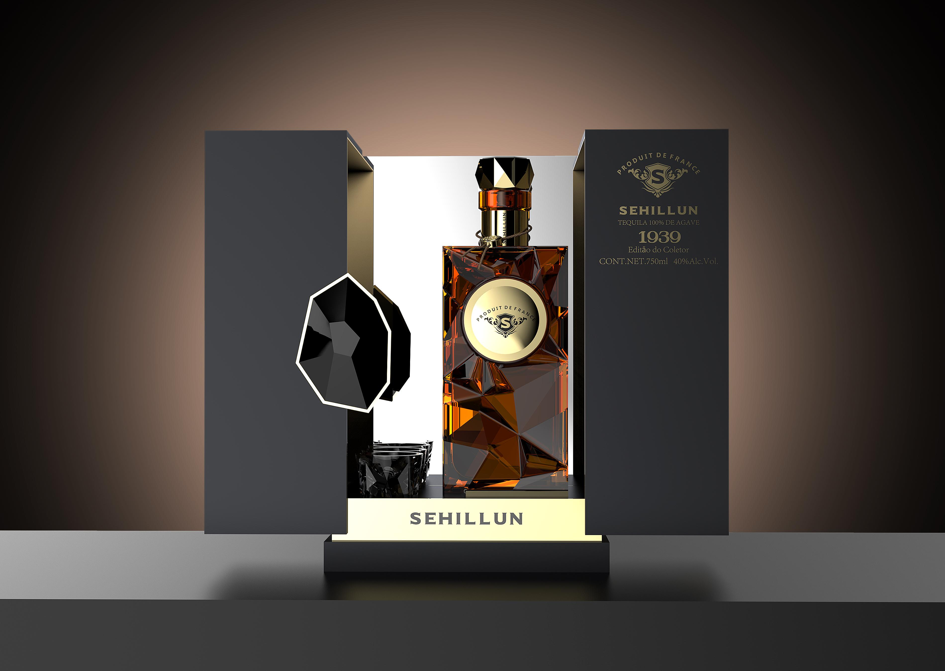product oem custom logo high quality tequila spirits bottle light bottle comes with custom box-5