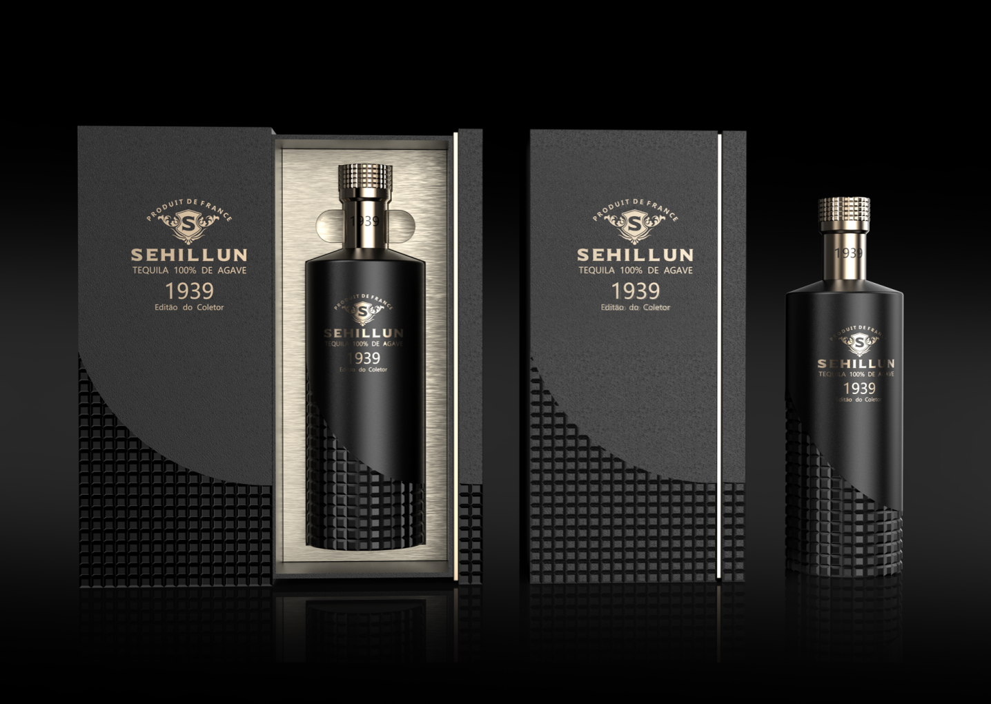 product oem custom logo high quality tequila spirits bottle light bottle comes with custom box915-5