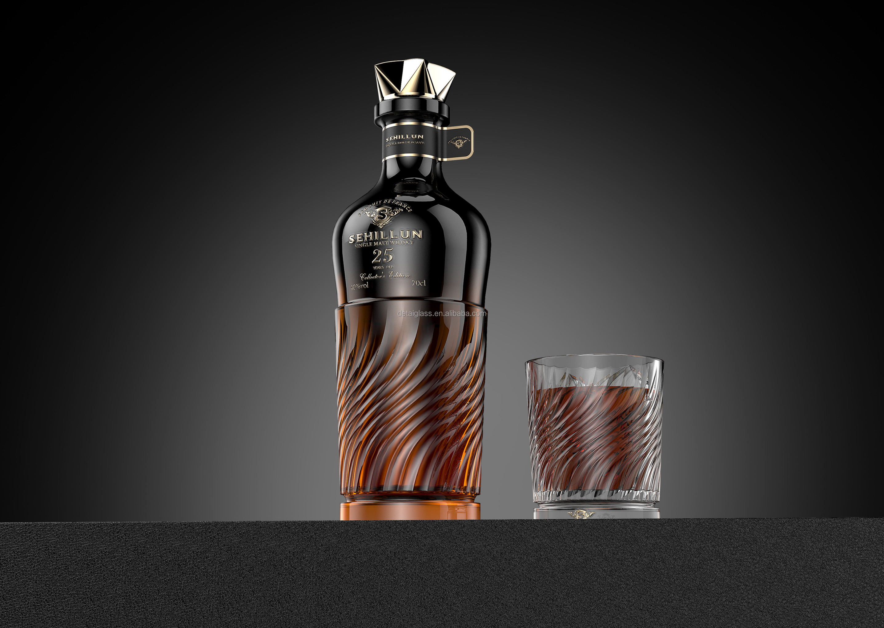 product custom made brandy bottle cartons whiskey and spirits packaging box with matt lamination for vodka whiskey gin tequila rum-5