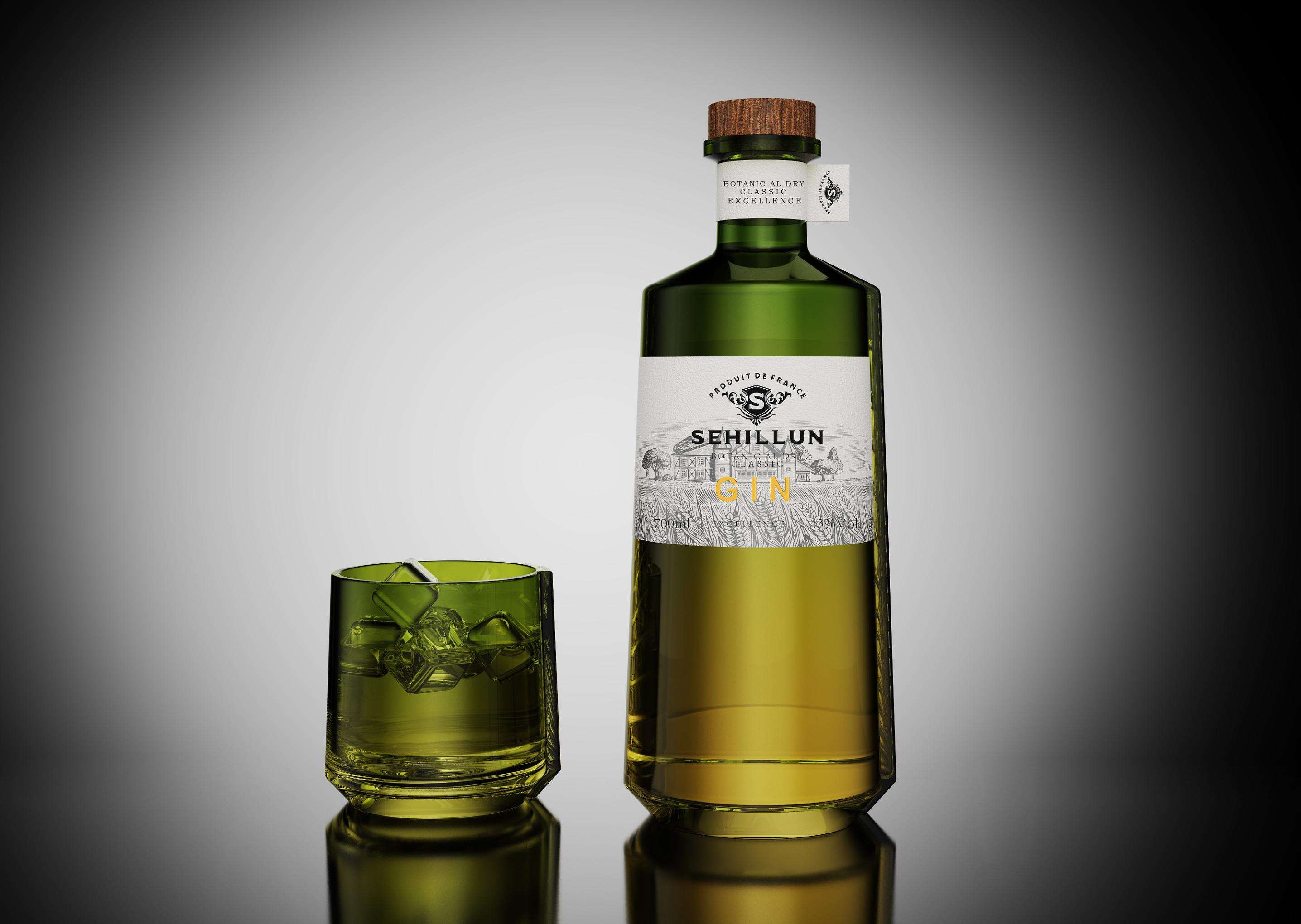 product 750ml 700ml  glass liquor bottles oem custom logo high quality gin spirits bottle comes with custom box-4