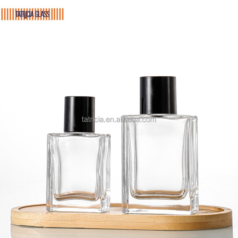 product customized 30ml 100ml elegant polish glass perfume bottles womens unique personalized sprayed empty bottles screen printing401-6