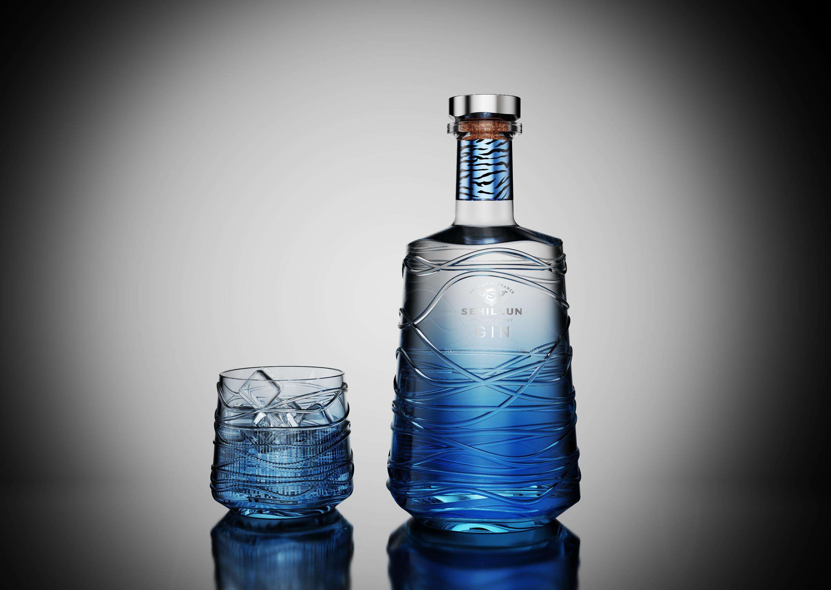 product 750ml glass liquor bottles oem custom logo high quality gin spirits bottle comes with custom box-4