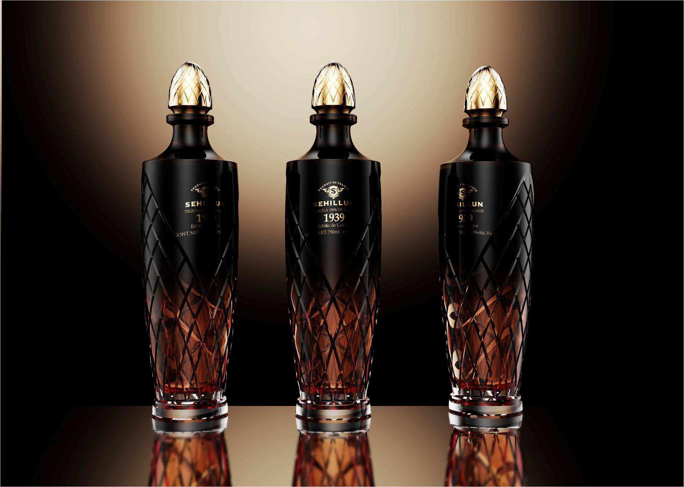 product liquor spirit glass  bottles vodka  rum jin tequila  brandy bottle 750ml-4