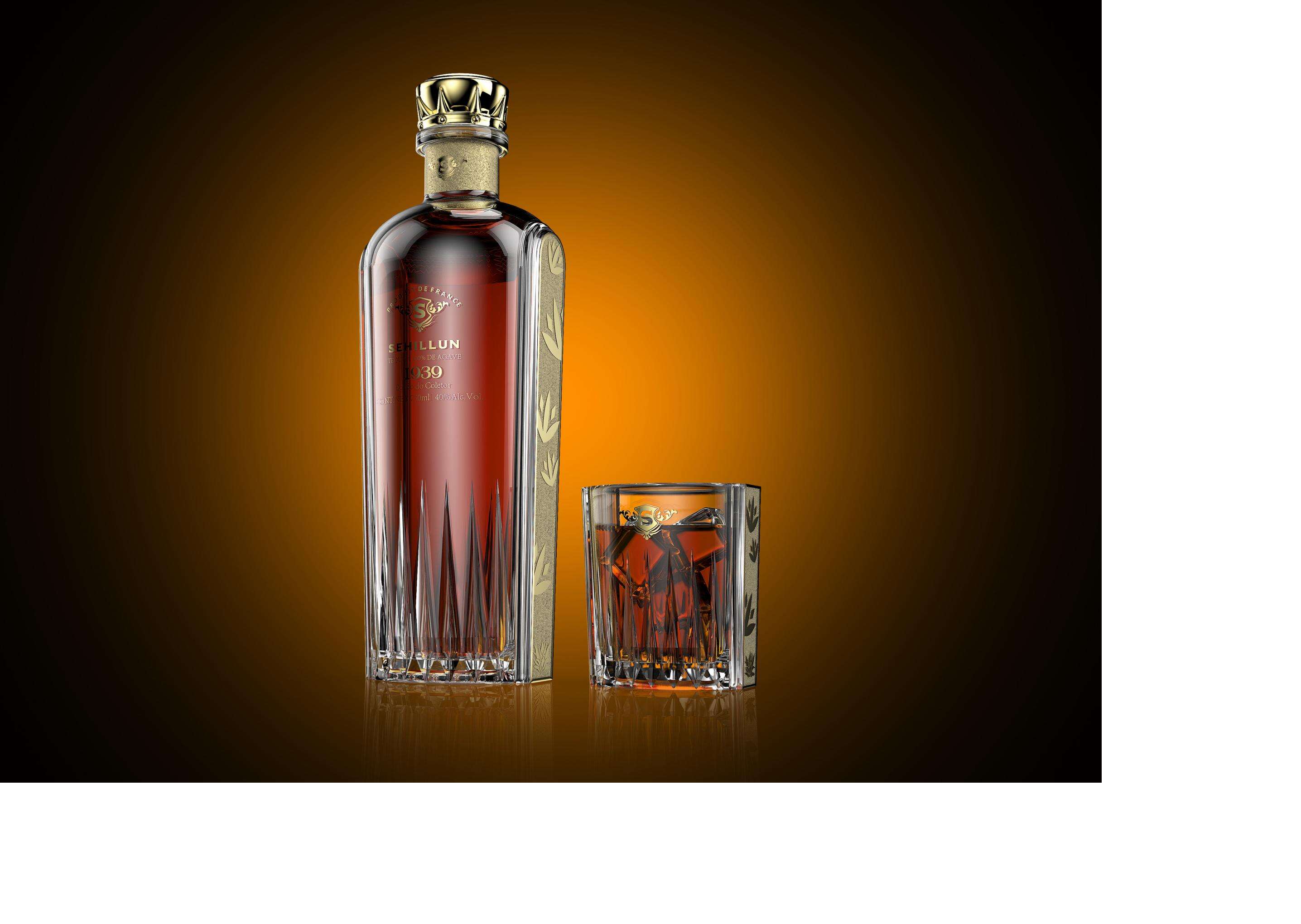 product wholesale 700ml 750ml collectors edition glass tequila bottles customizable logos cork sealing decal surface handling carton-4