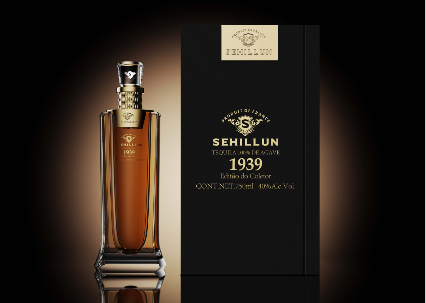 product oem custom logo high quality tequila spirits bottle light bottle comes with custom box811-6