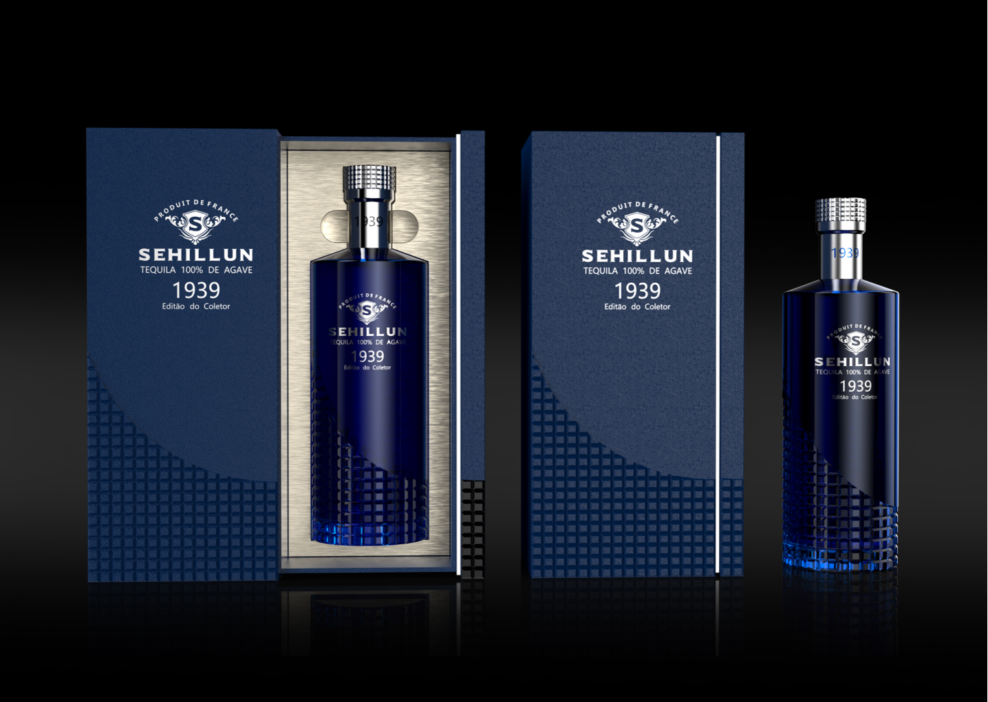 product oem custom logo high quality tequila spirits bottle light bottle comes with custom box915-6