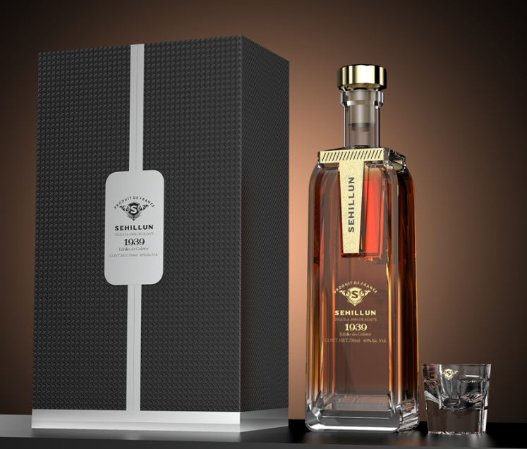 product oem custom logo high quality tequila spirits bottle light bottle comes with custom box121-2