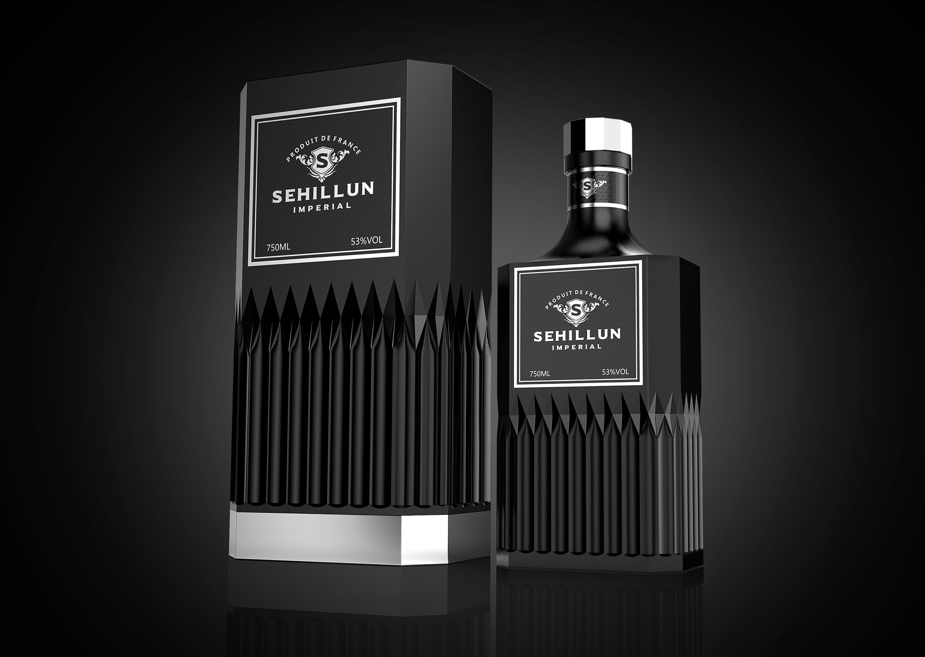 product matte black liquor tequila glass bottle a customizable masterpiece for your premium tequila brand-3