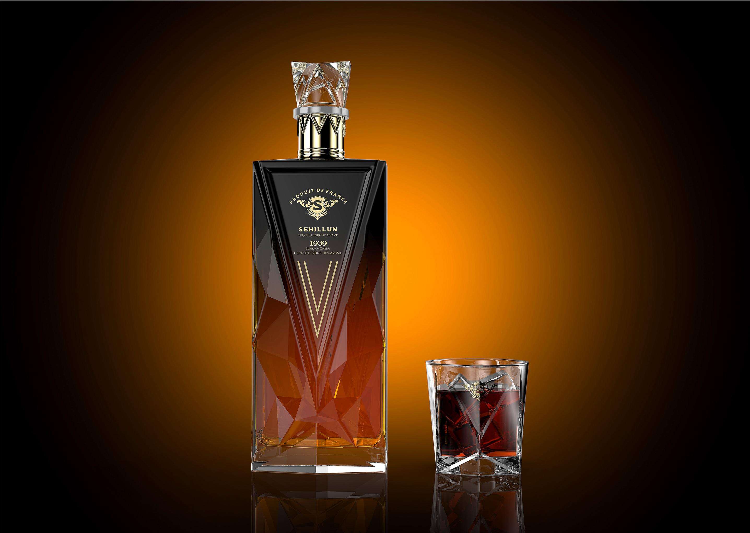 product light bottle with oem unique logo and premium tequila and spirits included in a custom package-4