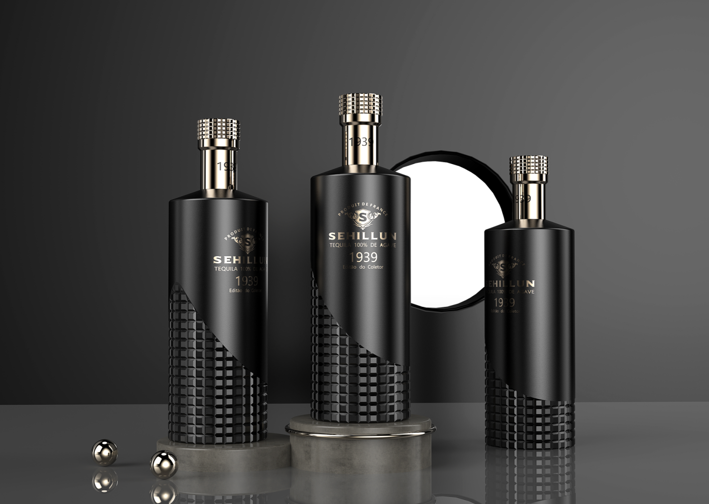 product oem custom logo high quality tequila spirits bottle light bottle comes with custom box915-3