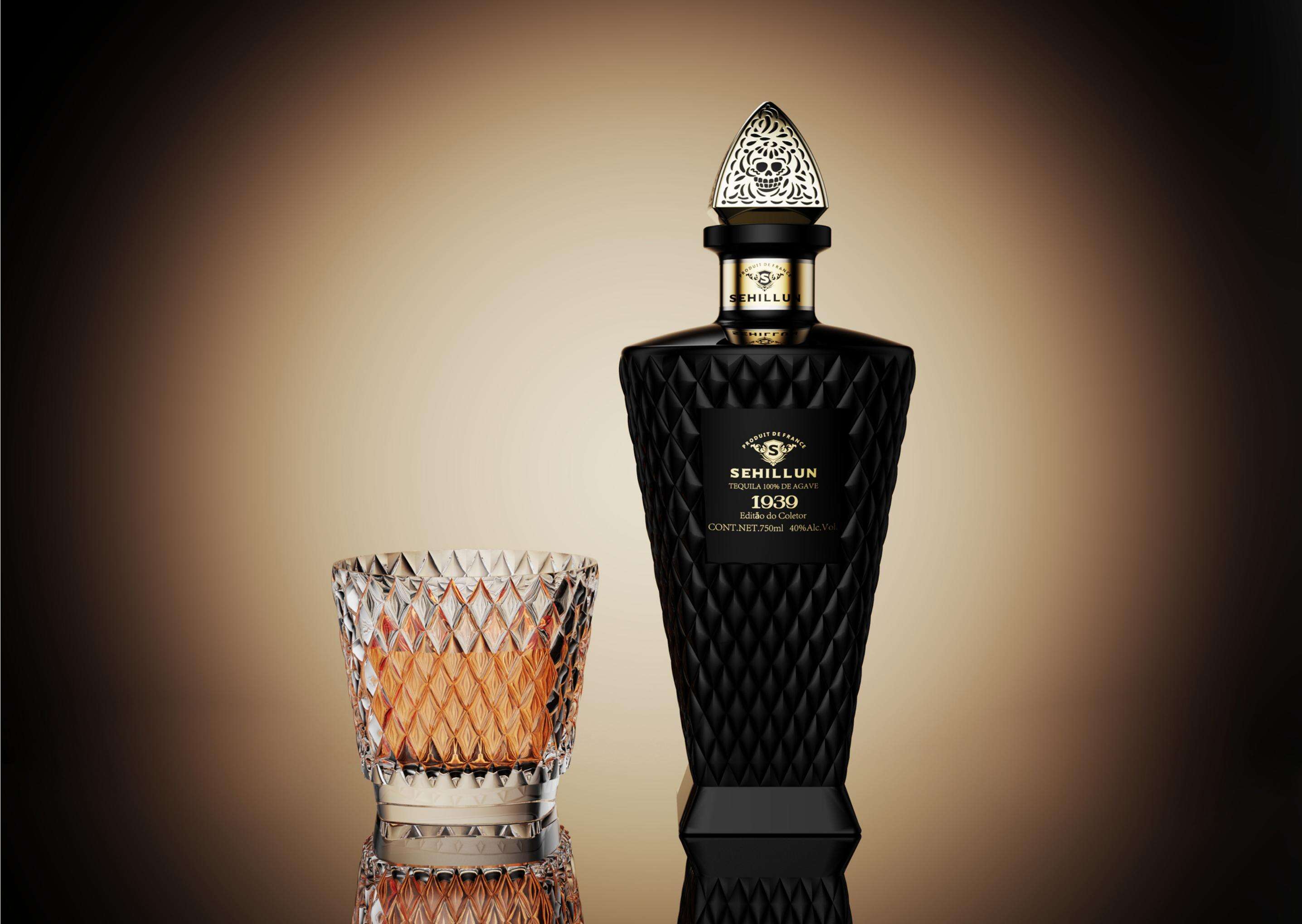 product 750ml glass liquor bottles oem custom logo high quality tequila spirits bottle comes with custom box-5