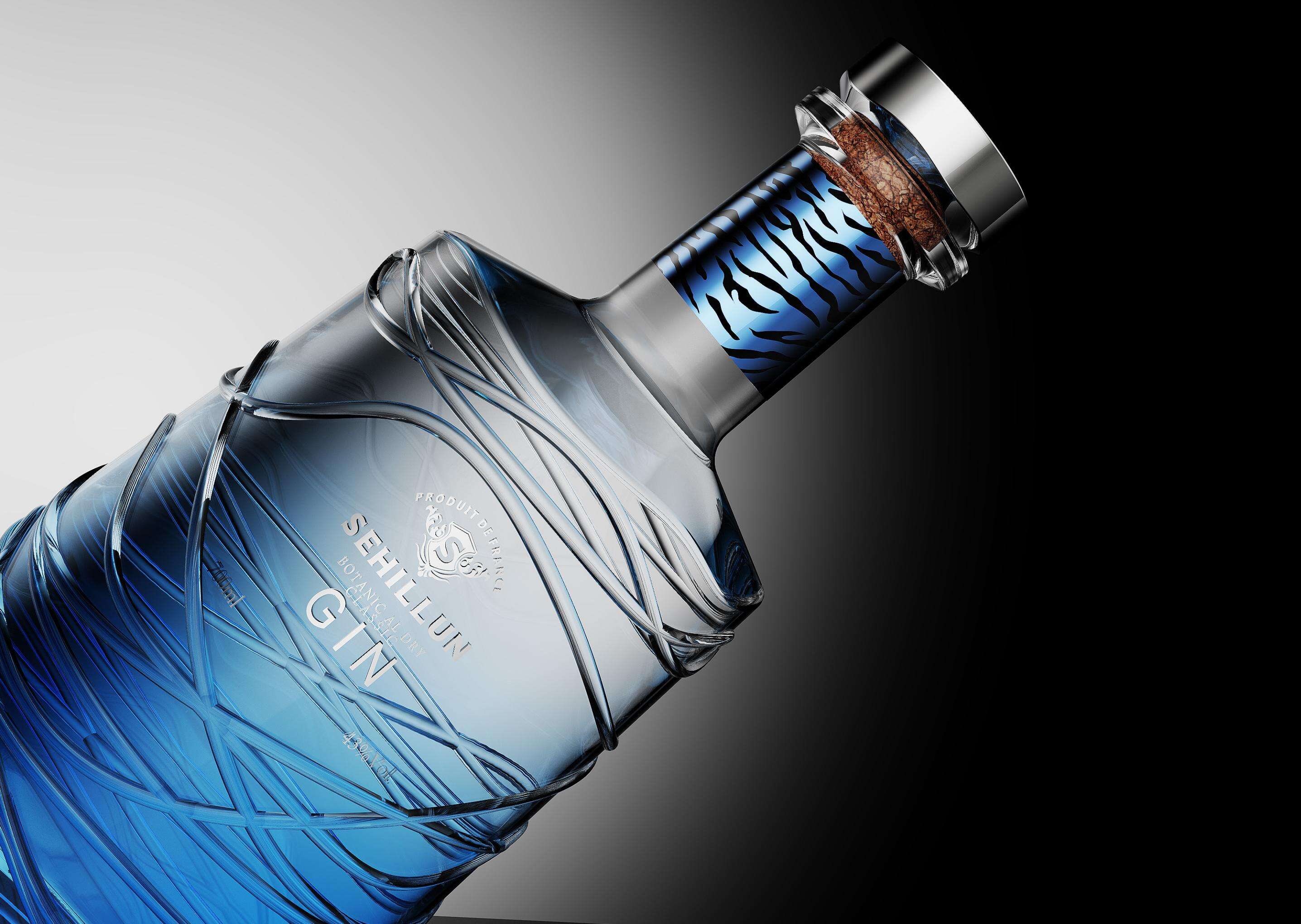 product 750ml glass liquor bottles oem custom logo high quality gin spirits bottle comes with custom box-3