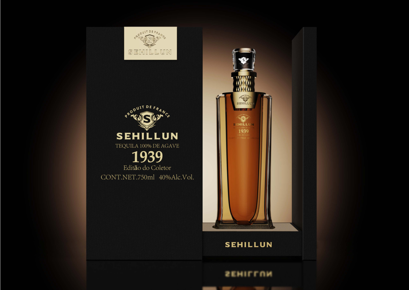 product oem custom logo high quality tequila spirits bottle light bottle comes with custom box811-7