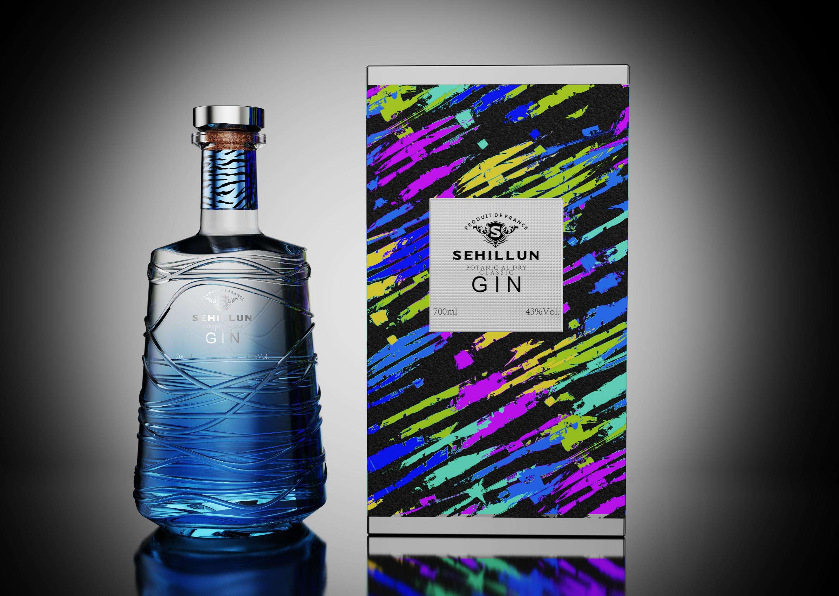 product 750ml glass liquor bottles oem custom logo high quality gin spirits bottle comes with custom box-6