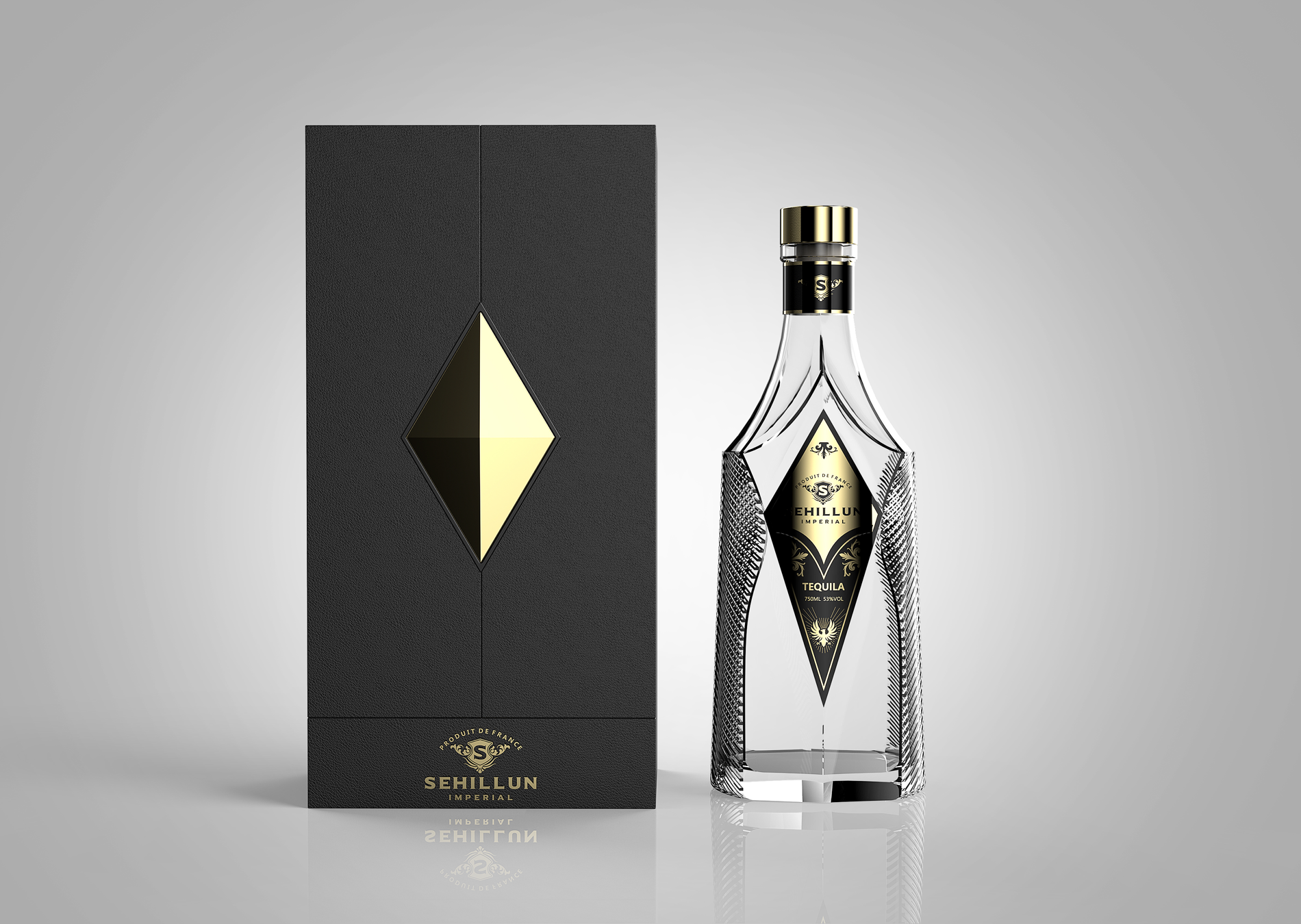 3l round glass liquor bottle with tequila-4