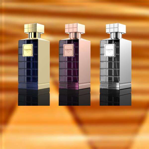 Chic pink glass perfume bottle makes the perfect gift for any fragrance lover