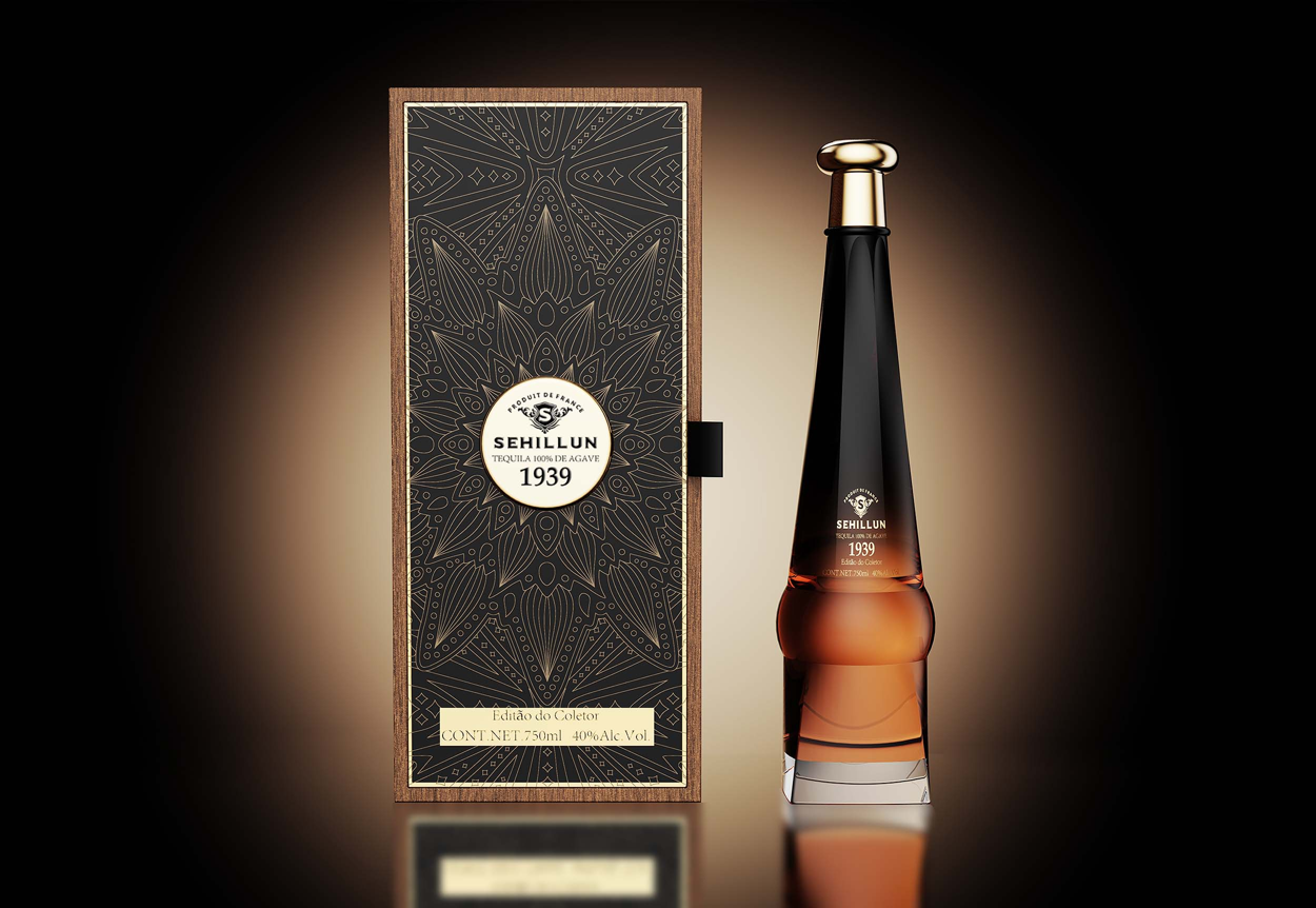 product high quality custom shape empty 700ml 750ml glass bottle for bottle each piece intricately carved-6