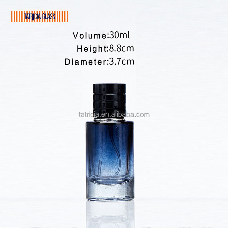 50ml b2b recyclable custom designer unique cute colored empty glass perfume bottles in gold red black and pink545-4