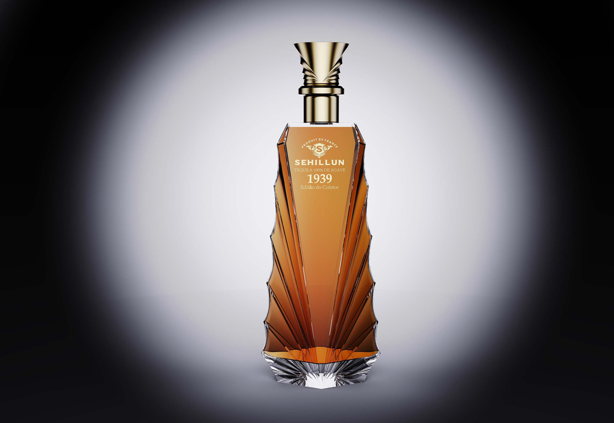 750ml glass tequila bottle with customized logo cork sealing carton packing for collectors-3