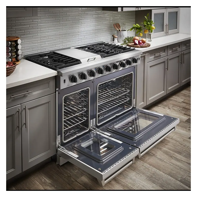 Experience the Power of the 48-inch Gas Range Series with 6 Burners