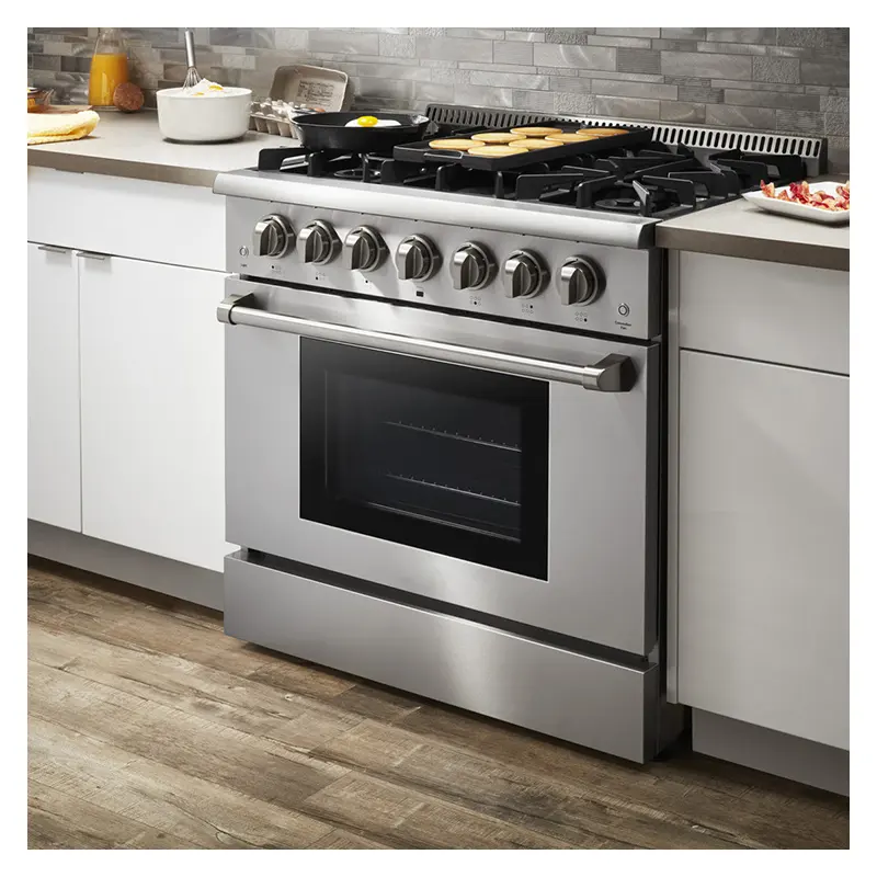 Discover the Benefits of a 36-inch Gas Range in Stainless Steel