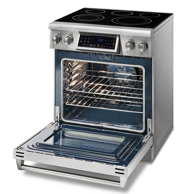 Hyxion TRE3001 30" Tilt Panel Electric Range - Silver Stainless