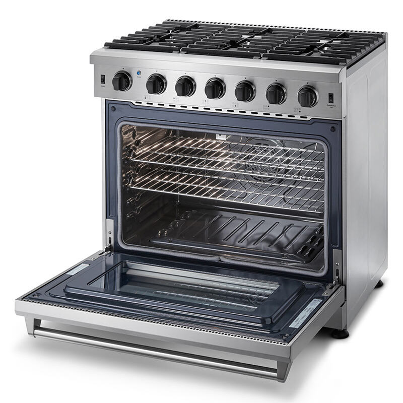 Hyxion LRG3601U 36" Gas Range in Silver Stainless