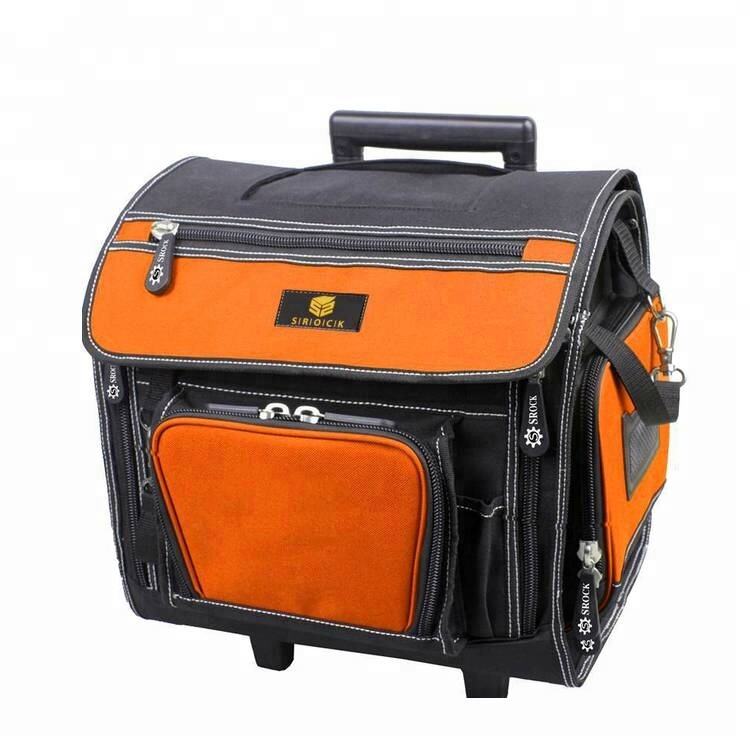 Large space trolly heavy duty tool bags with wheels rolling tool bag factory