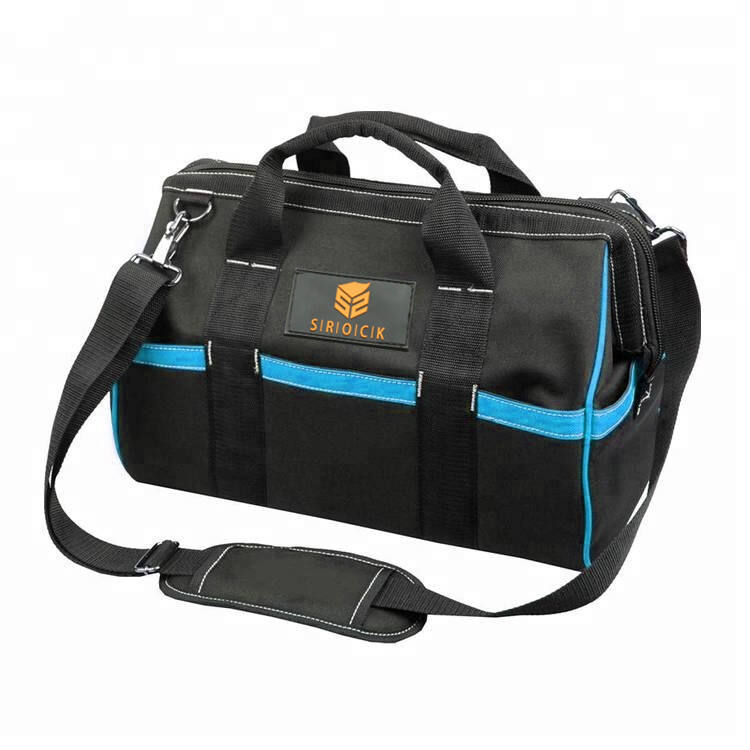 Heavy duty polyester electrician with Shoulder Belt toolkit oxford Tool Bag manufacture