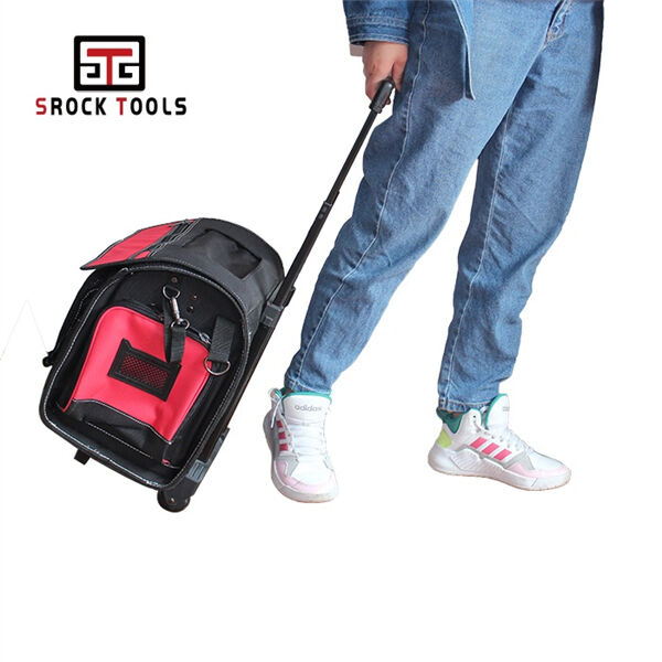 Heavy-duty canvas tool bag with reinforced stitching for extra strength