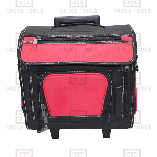 Durability and functionality combined in a heavy duty rolling tool bag