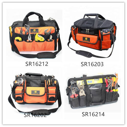 Professional craftsman waterproof  toolbag plumber tool bag with handle hard base supplier