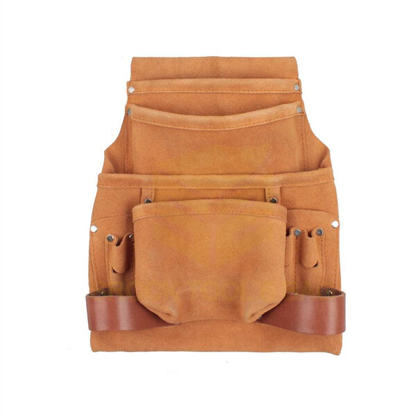 Leather tool tote bag